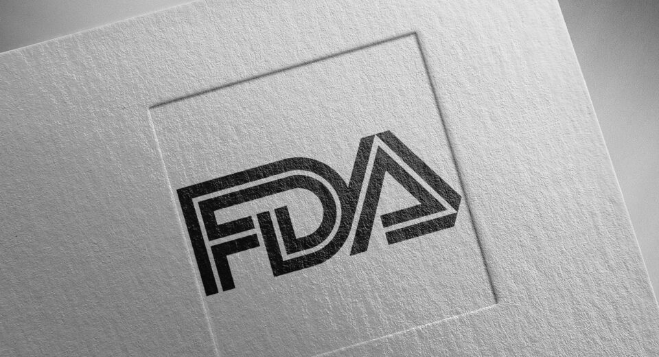 FDA stamp on white paper