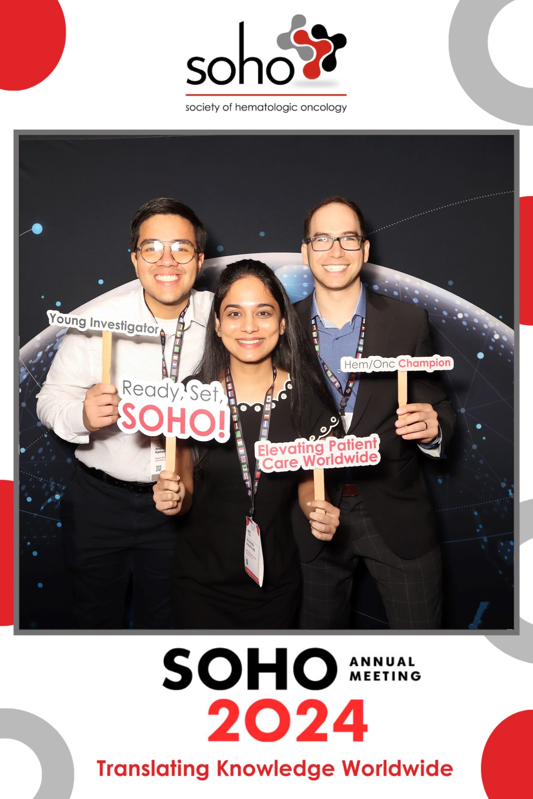 Picture of happy people at SOHO 2024