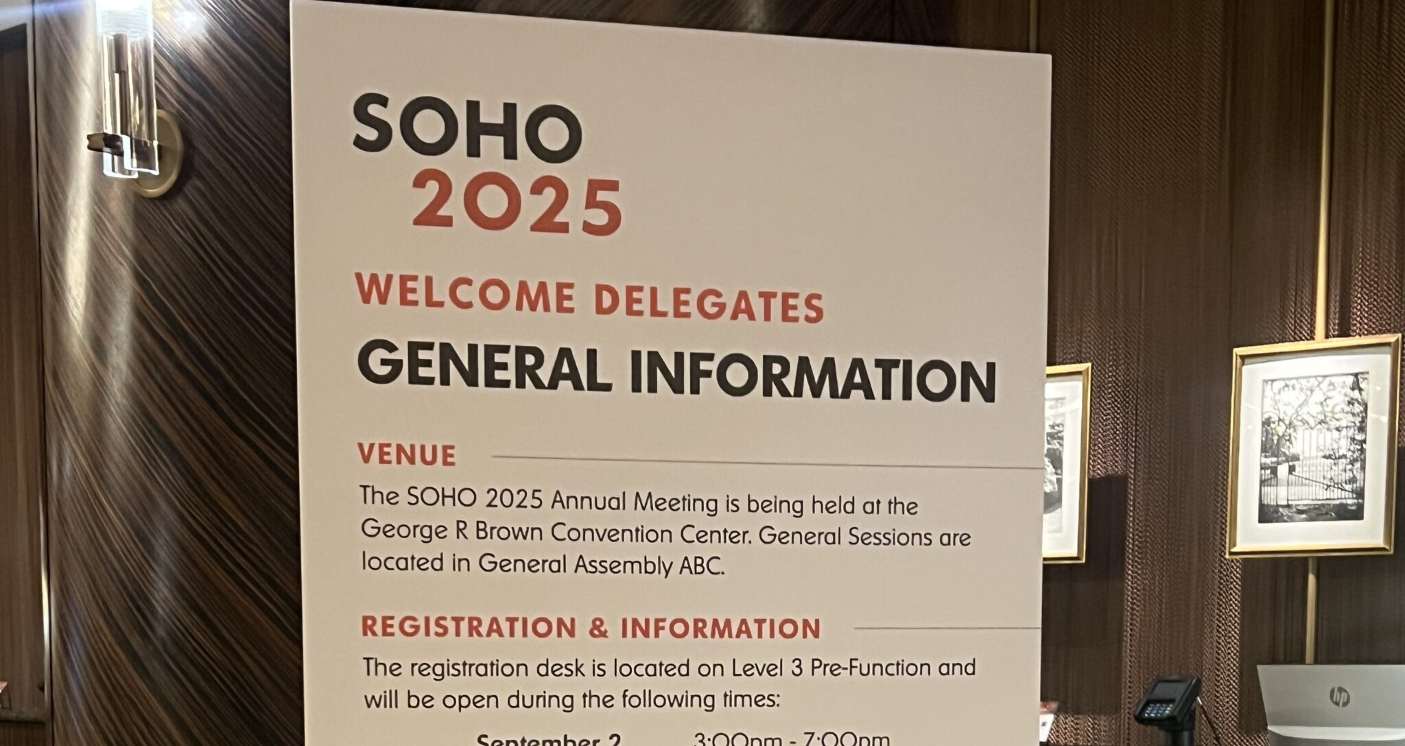 Scheinberg SOHO2025 welcome by president Scheinberg - SOHO Insider