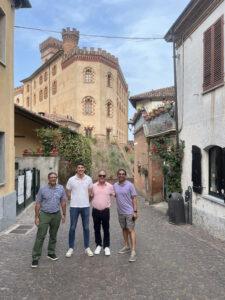 group photo of Dr. Lonial, Dr. Mina, Dr. Nooka and Kraig Steubing. 