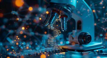 Microscope in AI virtual pattern